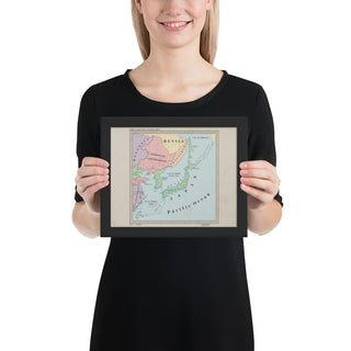 Ruskie Business Maps - the Japanese Empire and Co-Prosperity Sphere - Framed