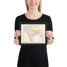 Load image into Gallery viewer, Milites Maps - India - Framed
