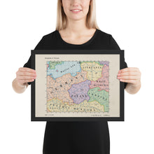 Load image into Gallery viewer, Ruskie Business Maps - Kingdom of Poland - Framed