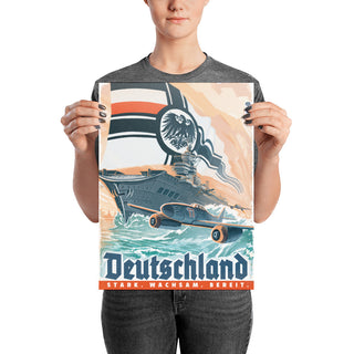 Kaiserreich - German Empire Propaganda Poster - Stark, Wachsam, Bereit.