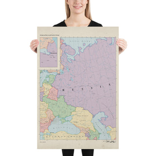 Ruskie Business Maps - Russia & Eastern Europe - Poster