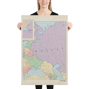 Ruskie Business Maps - Russia & Eastern Europe - Poster