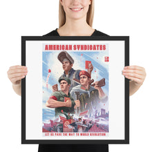 Load image into Gallery viewer, CSA Poster - American Syndicates - Propaganda Poster - World Revolution (Framed)