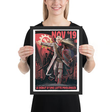 Load image into Gallery viewer, Commune of France Propaganda Poster - Framed - La Lutte Prolongée