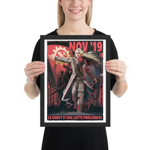 Commune of France Propaganda Poster - Framed - La Lutte Prolongée