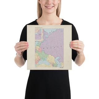 Ruskie Business Maps - Russia & Eastern Europe - Poster