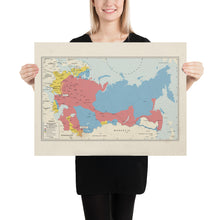 Load image into Gallery viewer, Ruskie Business Russian Civil War Map (Historical) - Poster