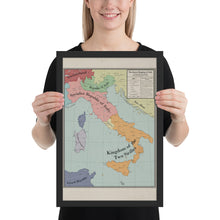 Load image into Gallery viewer, Long Lang Lin Maps - Italy after the Weltkrieg - Framed
