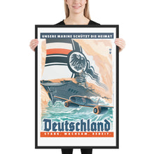 Load image into Gallery viewer, German Empire Propaganda Poster - Framed - Stark, Wachsam, Bereit