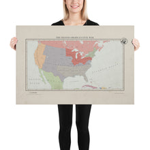 Load image into Gallery viewer, Aidan Maps - the Second American Civil War - Poster