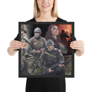 World of Kaiserreich - Commune of France - Framed Art Print