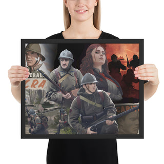 World of Kaiserreich - Commune of France - Framed Art Print