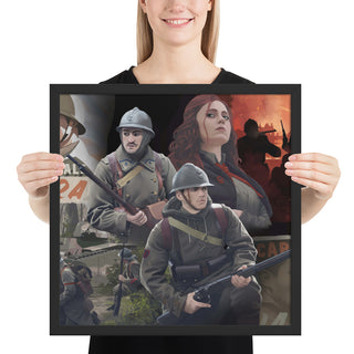 World of Kaiserreich - Commune of France - Framed Art Print