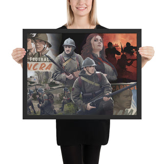 World of Kaiserreich - Commune of France - Framed Art Print