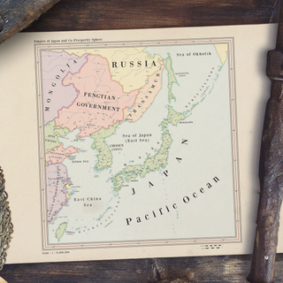 Ruskie Business Maps - The Japanese Empire and Co-Prosperity Sphere- Poster