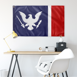 American Union State Flag - White (Single-Sided)